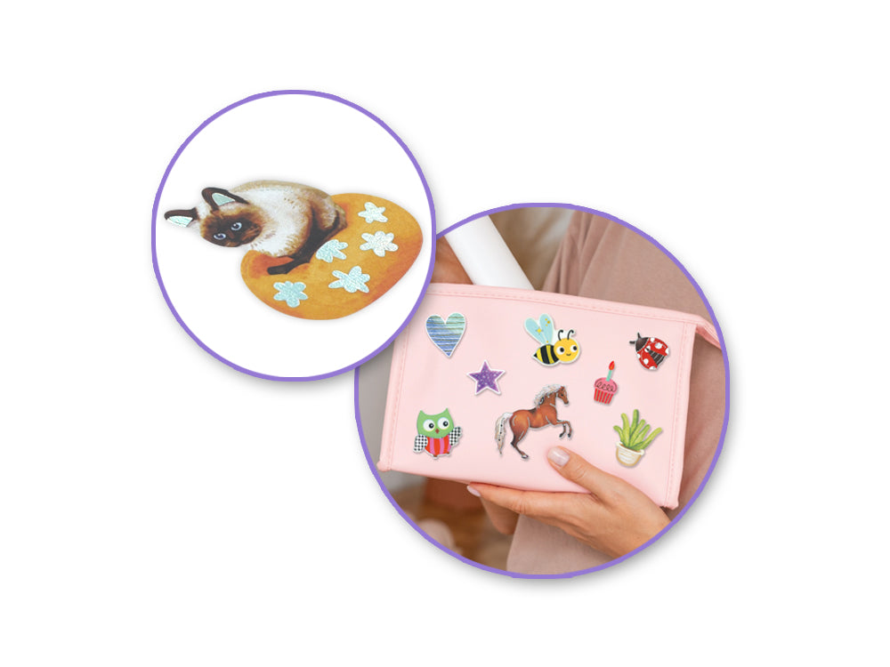 Paper Craft Stickers: 6"x6.5" Dazzle Effects K) Pets Chilling