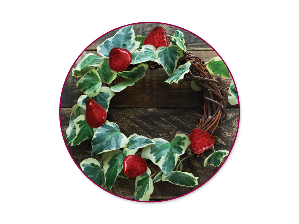 Craft Decor: 2.5cm Mini Strawberry Pick 8pc Foam Glossy