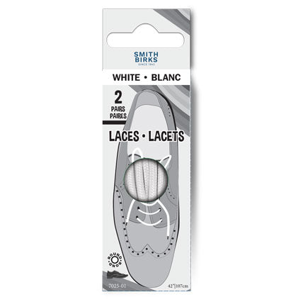 42" LACES - ROUND (2PR) WHITE