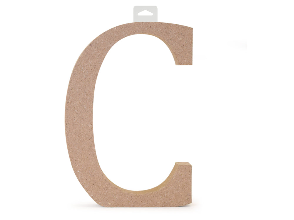 Wood Letters: 5 1/8" MDF Standing C