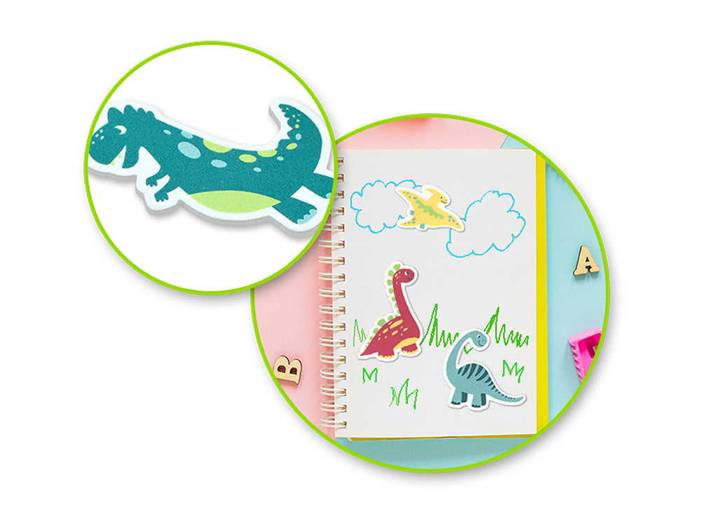 Krafty Kids: Foam-Fun 3D Stickers Themed A) Dino Life