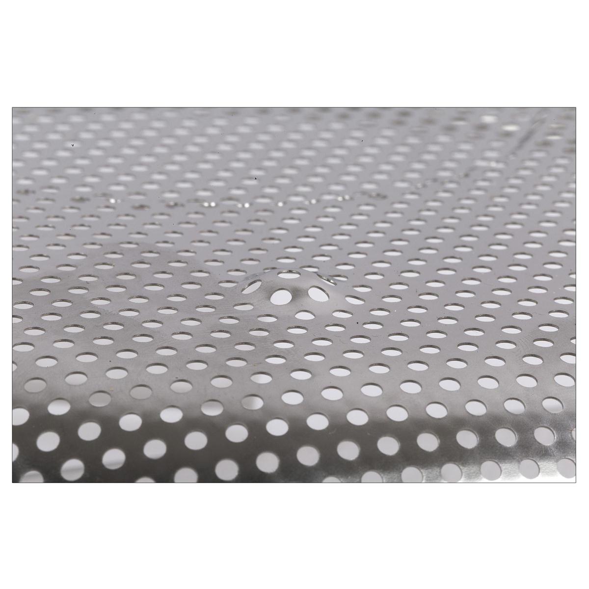 L.Gourmet 11"D Perforated Colander Stainless Steel, colour card