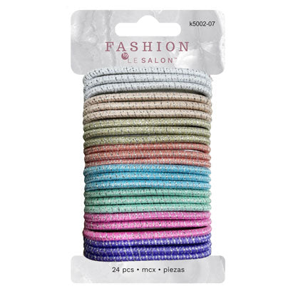HAIR ELASTIC - 24 PCS 8*14CM