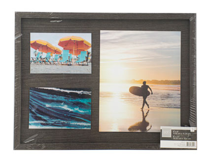 MDF & ACRYLIC MULTI-FRAME 3PICS-BLACK