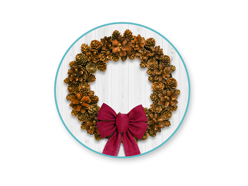 Wire Wreath Form: 16" Green 4-Ring