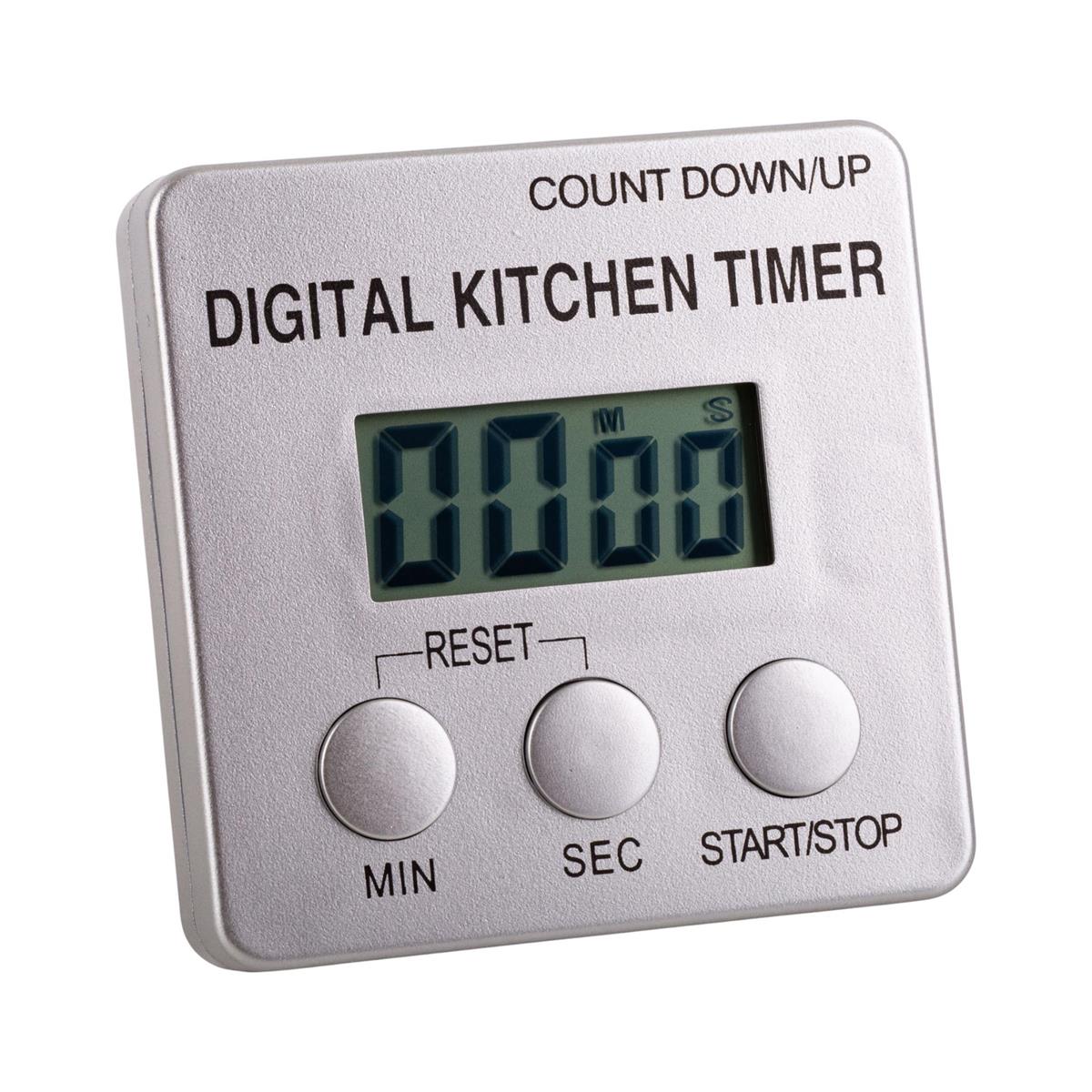 L.Gourmet Digital Kitchen Timer w/ Magnet & Clip, b/c (CP)