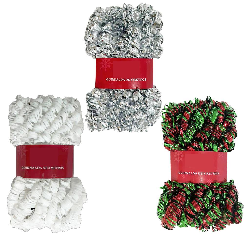 Deco N. 10ft Tinsel Garland, 3/c, wrapper