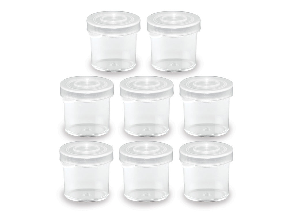 Craft/Bead Storage: 10ml (0.35 fl oz) Craft Storage Cups w/Lids x8