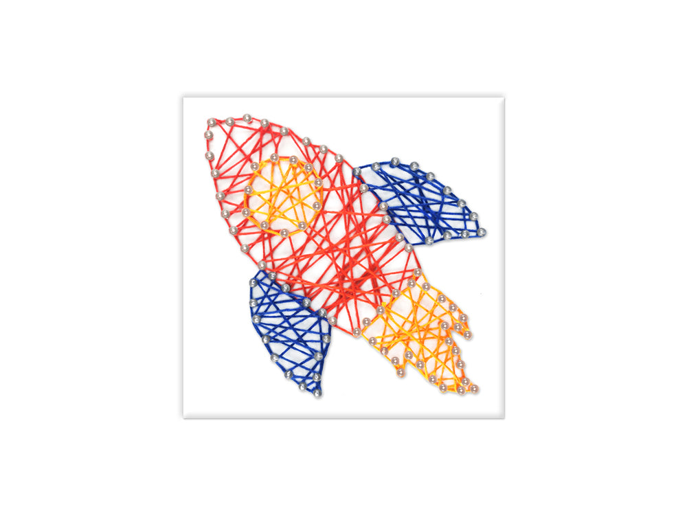 Krafty Kids Kit: DIY String-Art Kit C) Rocket