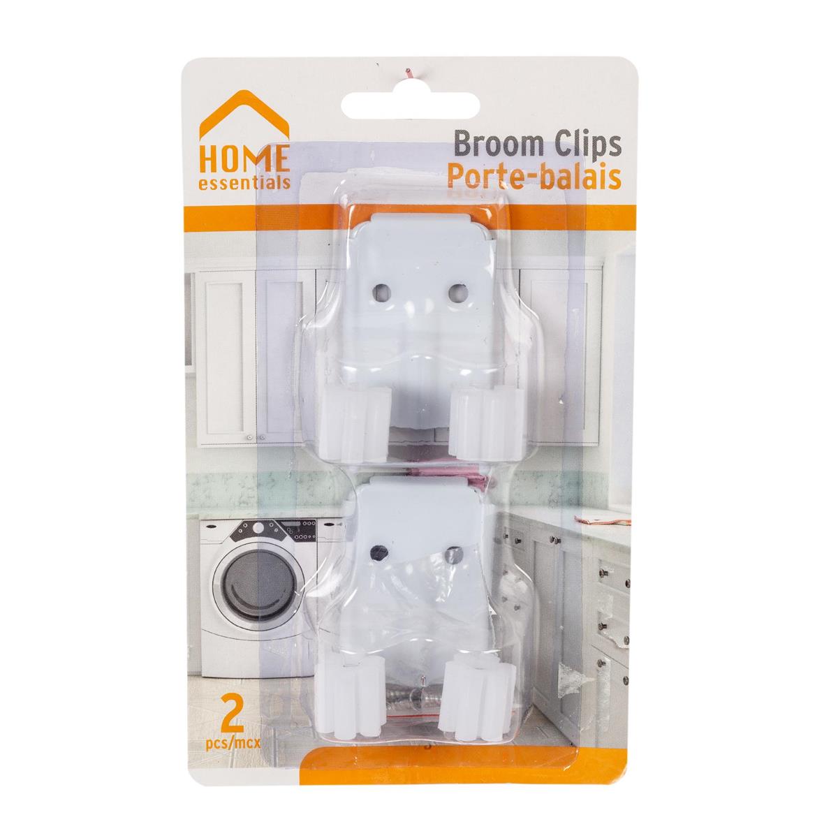 H.E. 2-pc Broom Clip, b/c