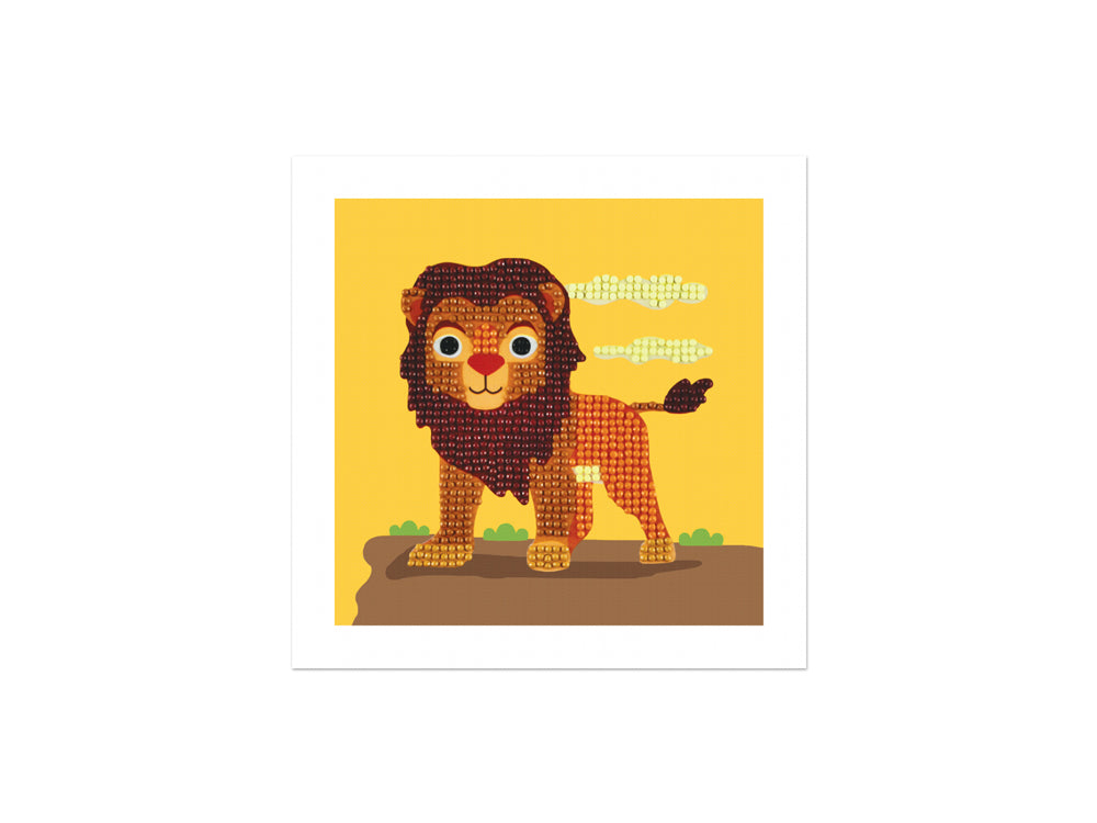 Krafty Kids Kit: DIY Diamond Art Kit A) Lion
