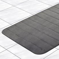 Memory Foam Bath Mat - Anti-skid - Charcoal 20"x30