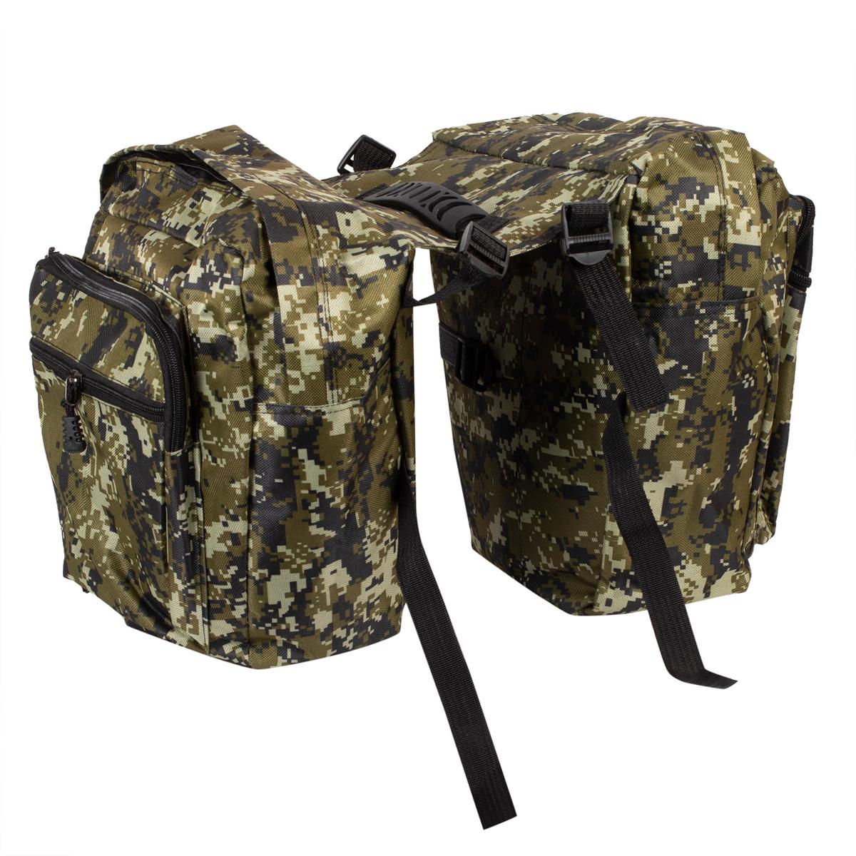 CyclePro Bicycle Rear Seat bag,2/s Camo Green and Black,Header card