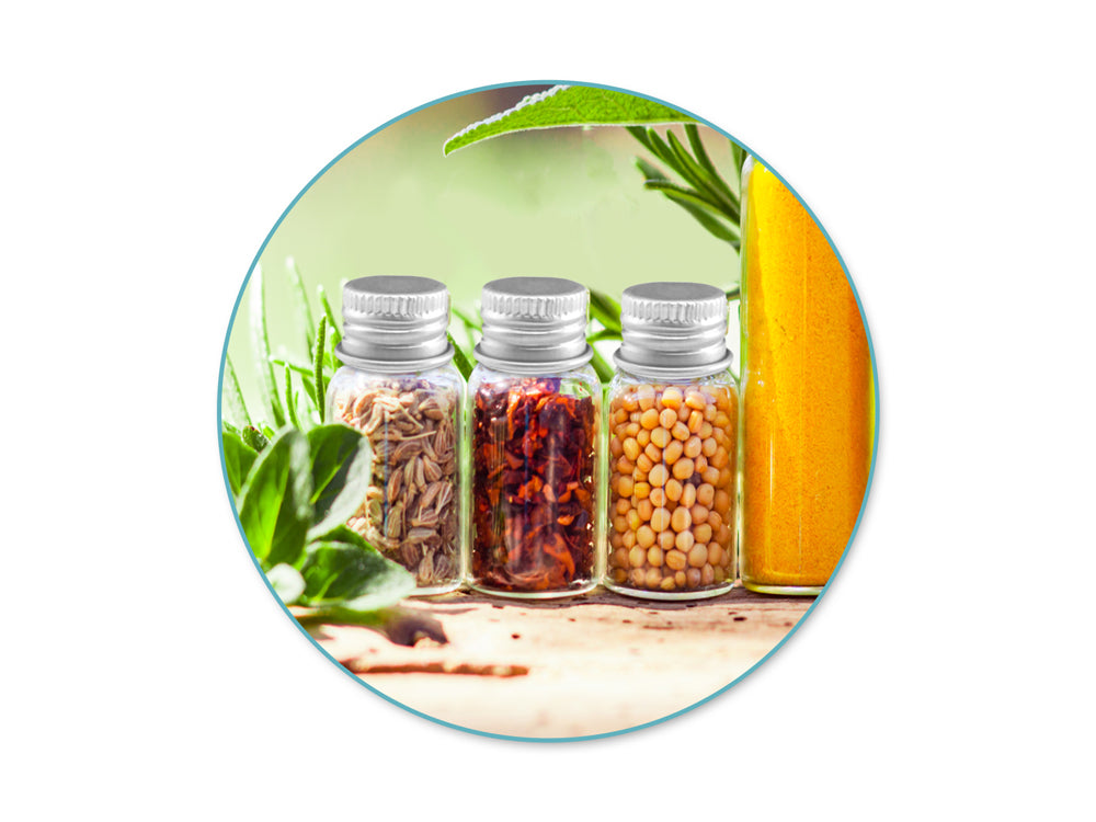 Glass Bottles: 18x40mm (6.2ml) Mini Containers w/Matte Aluminum Cap x5