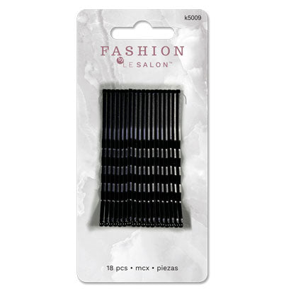 BOBBY PINS 6CM - BLACK - 18PCS 7*11.5CM