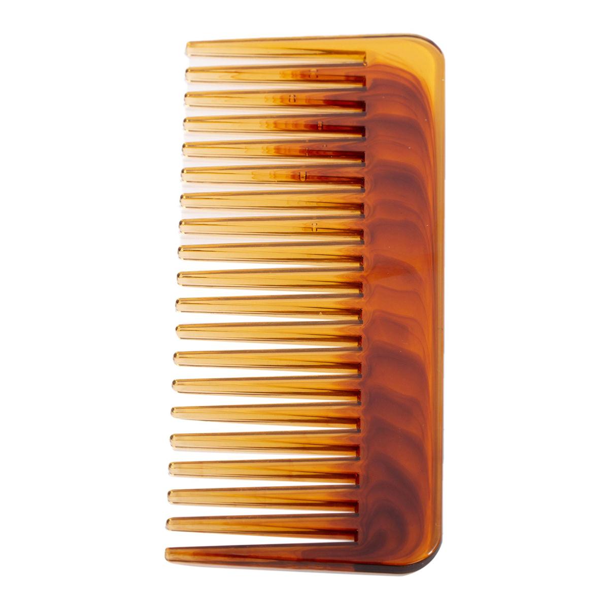 Bodico 1-pc Wide Tooth Comb, 2 col: black & tortoise, b/c(HZ)