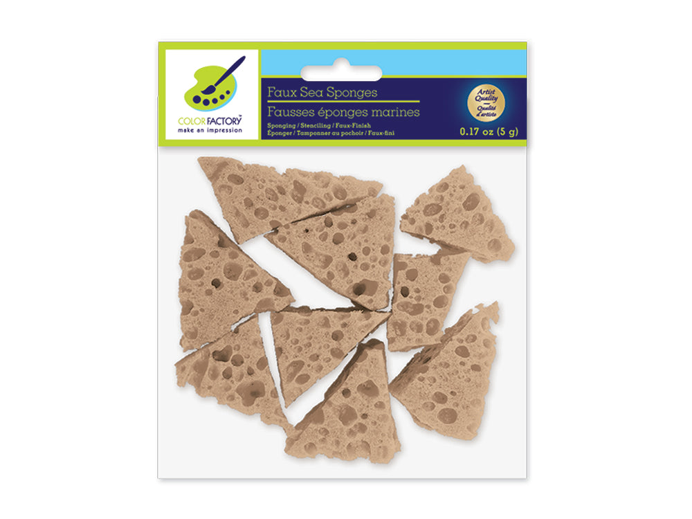 Color Factory: 2"x1" Faux Sea Sponge for Painting/Sponging/Faux-Fini