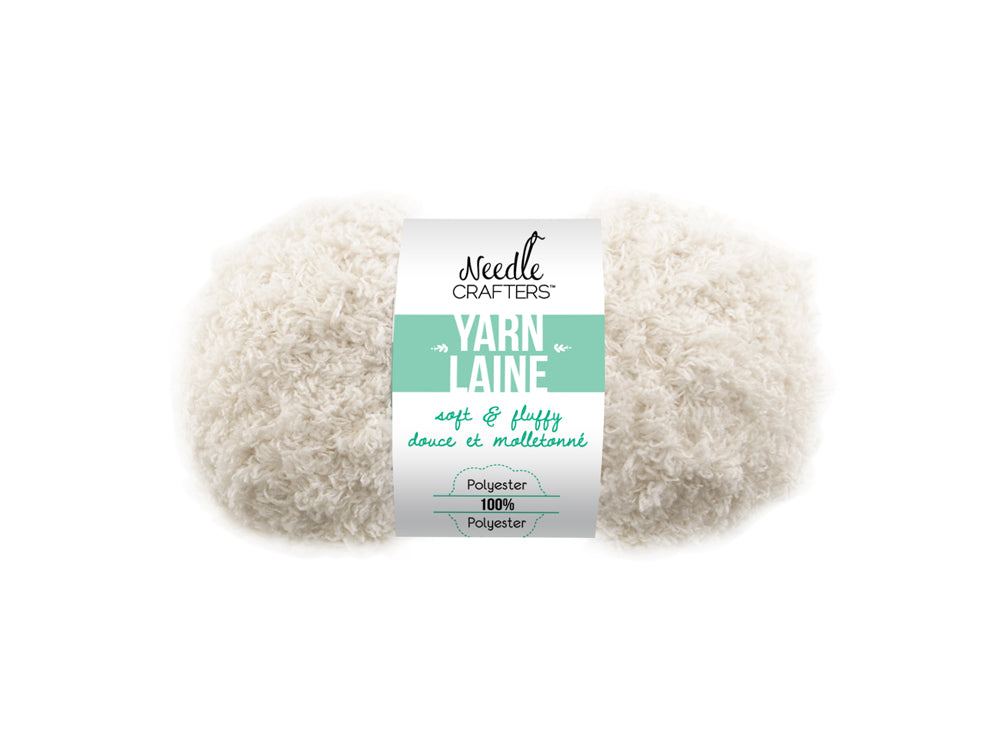 Needlecrafters: 50g Soft'n'Fluffy Yarn M) White