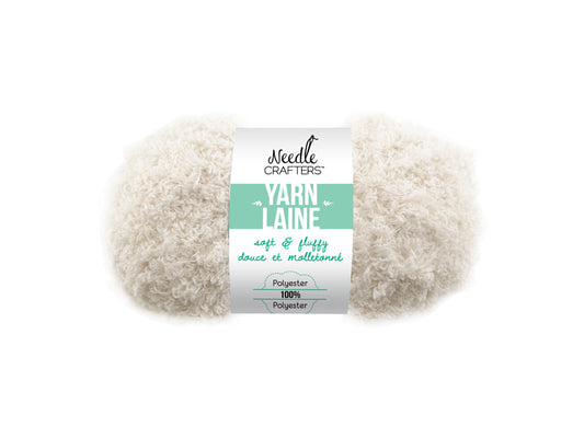 Needlecrafters: 50g Soft'n'Fluffy Yarn M) White