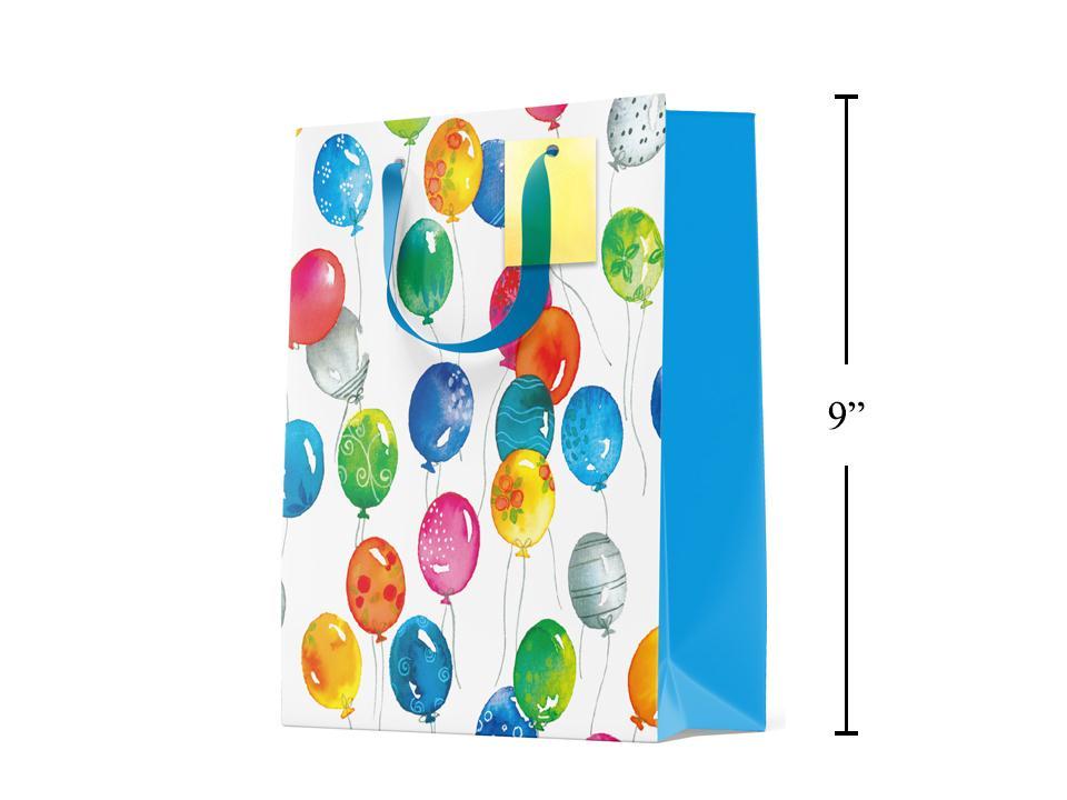 Paper T. Gift Bag, Medium, Balloons, Gloss,