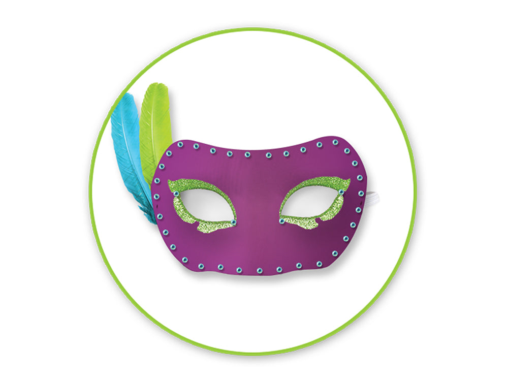 Krafty Kids: 'Diy' Mask W/Elastic Band E) Masquerade