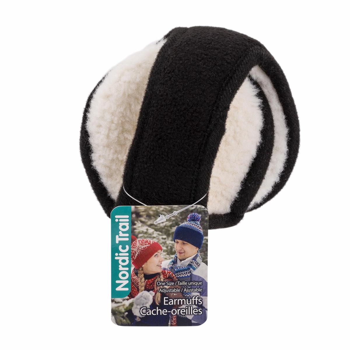 Nordic T.Adult Adjustable Earmuffs w/ Sherpa Lining, cht
