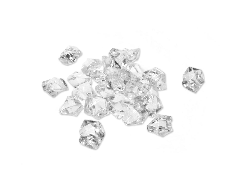 Craft Décor: 65g Crushed Ice Acrylic Stones B) Med 2.5cmx2cm