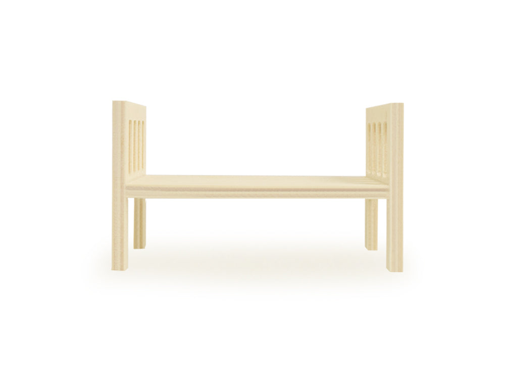 Wood Craft: 4.8"x2.7"x2.8" Mini DIY Bed Frame