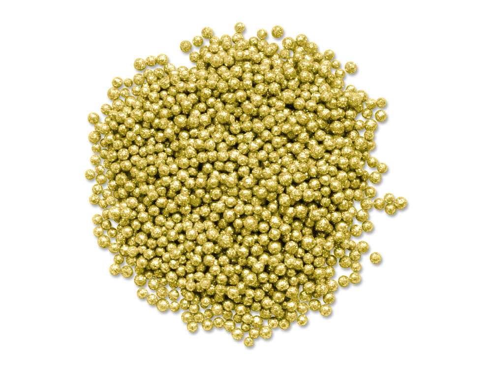 Craft Decor: 5mm Mini Glitter Deco Balls 25g (0.88oz) Foam D) Gold