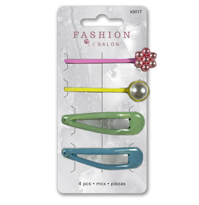 HAIR CLIPS - 4 PCS 8*14cm