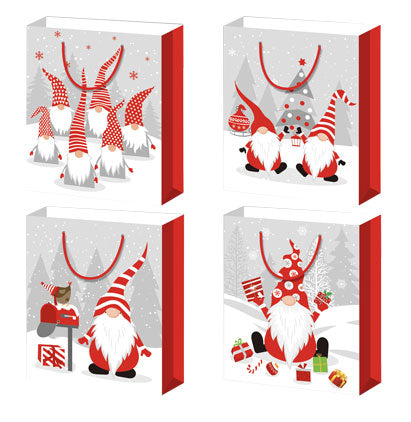 MINI GIFT BAGS-4 ASST. GNOMES