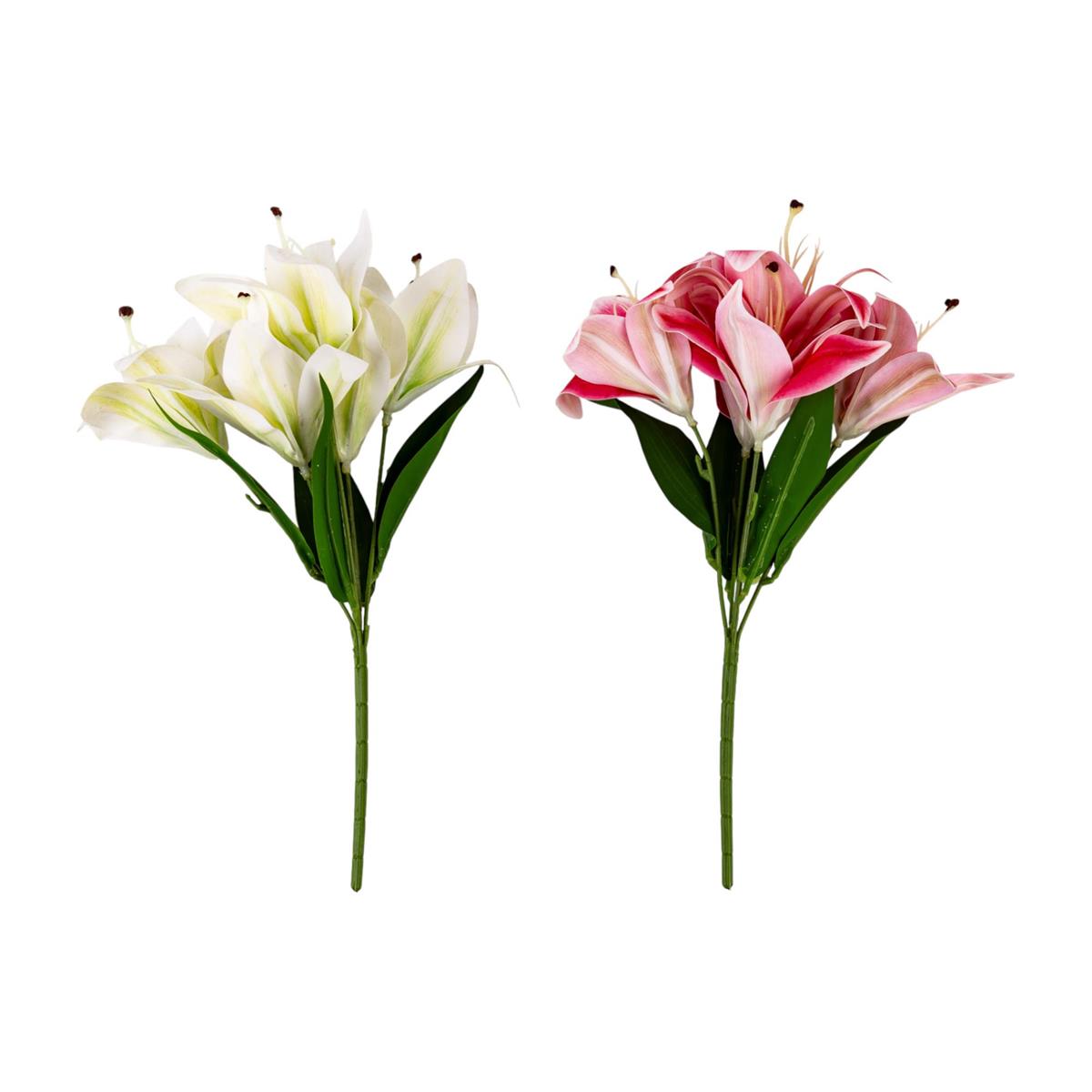 Country Garden 5-Head Lily Bunch Spray 3 Asst. CHT