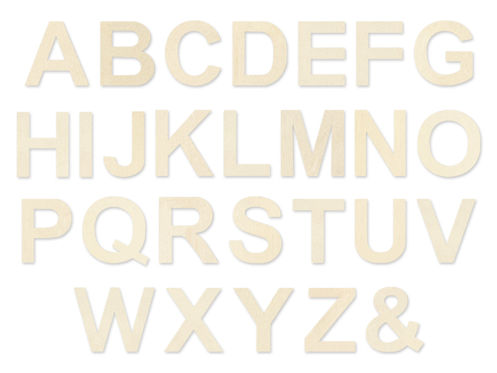 Wood Letters: 1.13" Mini x162 in Wood Storage Box