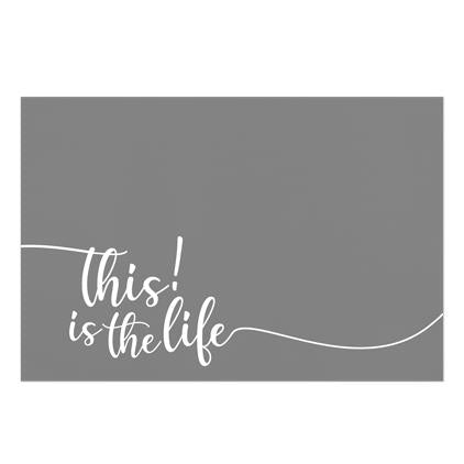 TITL-TEXTILENE PLACEMAT-CHARCOL 12X18"