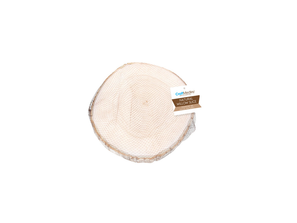 Craftwood: 13cm-15cm Natural Birch Slice 1.2cm(T)
