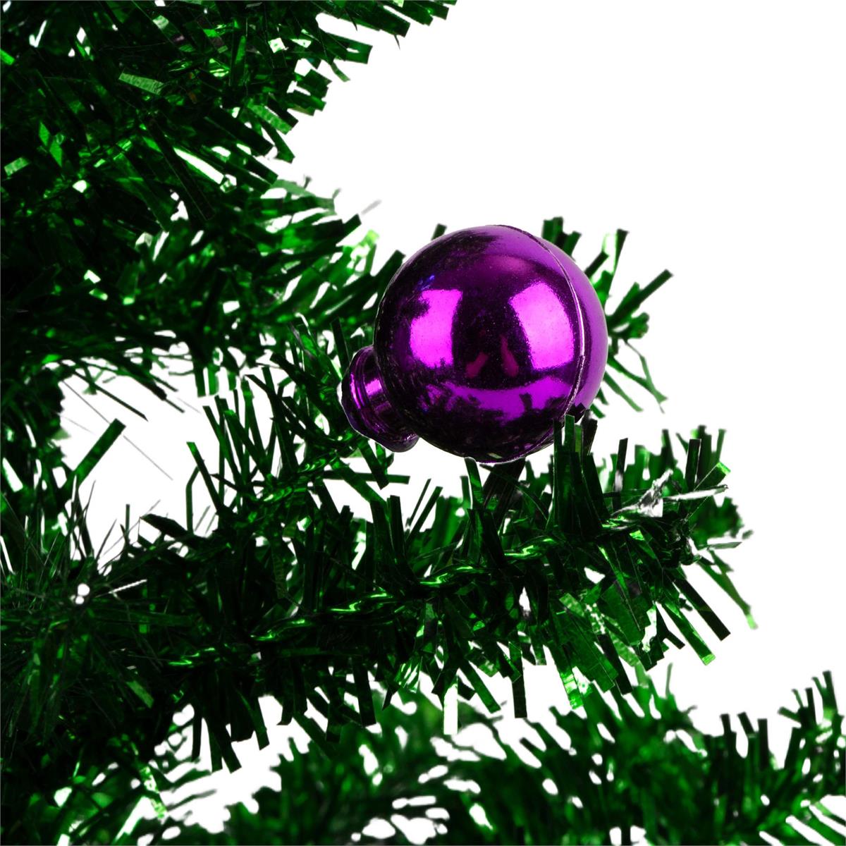 Deco N. 18" Tinsel Xmas Tree Décor, Green, cht