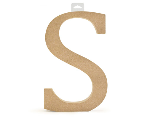 Wood Letters: 5 1/8" MDF Standing S