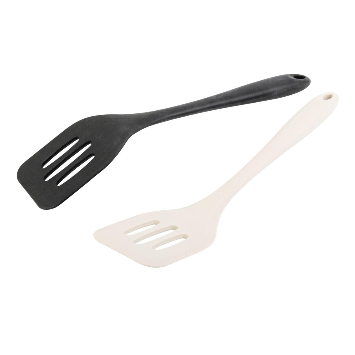 L.Gourmet, 11.5"L Silicone Slotted Turner, 3 col., tag (HZ)