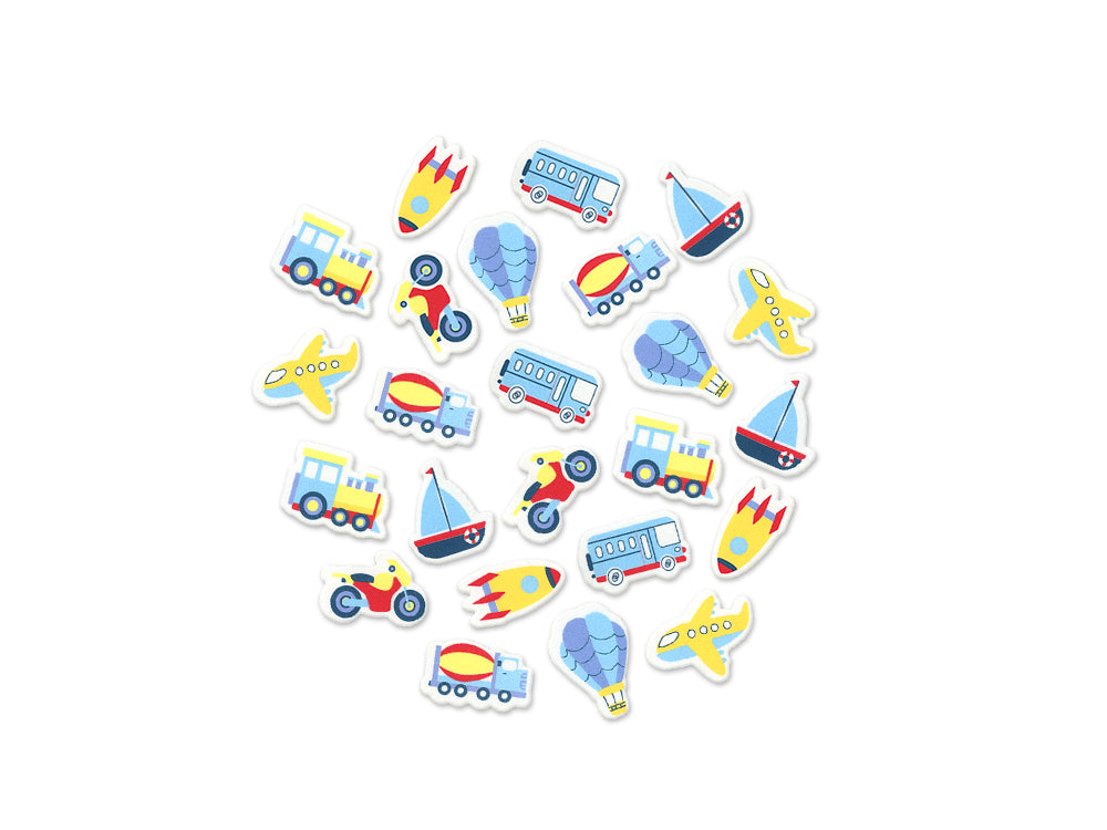 Krafty Kids: Foam-Fun 3D Stickers Themed C) Transport Fun