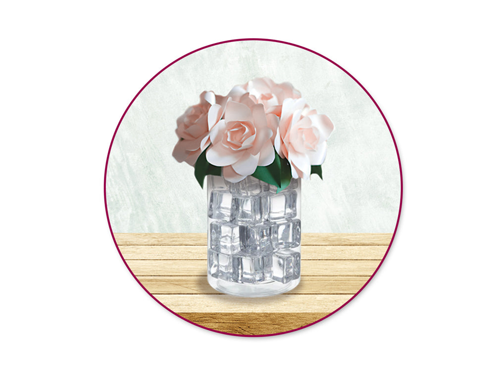 Craft Décor: Med Faux Acrylic Ice Cubes 9pc 2.5*2.2*2cm