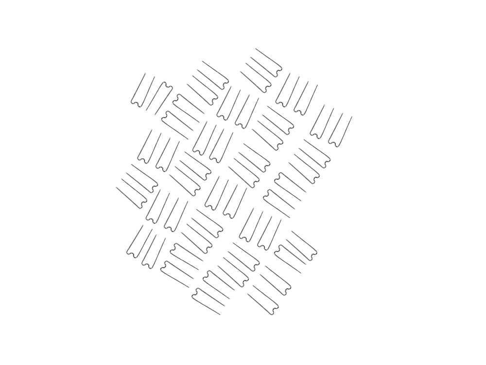 Greening Fern Pins: 1.25" Floral 'U-Pins' 50/pkg