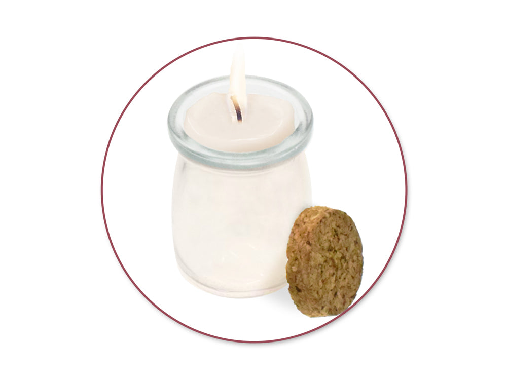 Craft Décor: 5.5x7.5cm DIY Clear Glass Bottle w/Cork Stopper