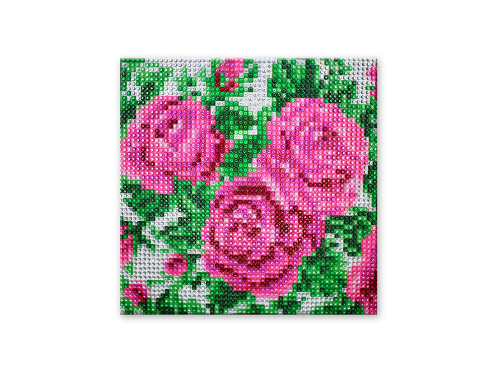 Craft Medley Kit: DIY Diamond Painting Kit B) Rose Bush