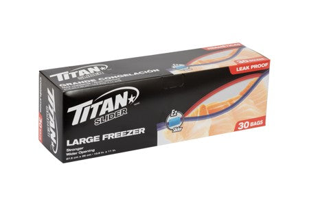 TITAN SLIDER FREEZER BAG LARGE 30/PK