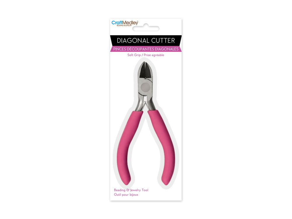 Beading/Jewelry Tool: Diagonal Cutters w/Soft Grip Handle