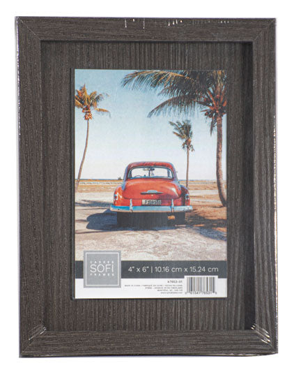 MDF FRAME W/ACRYLIC INSERT-4X6-BLACK