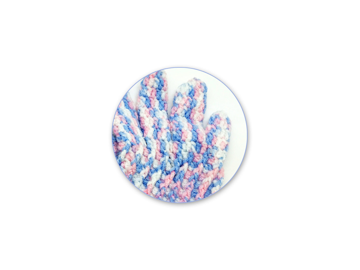 Needlecrafters: 50g Acrylic Yarn Multi-Dyed Ball A) Baby