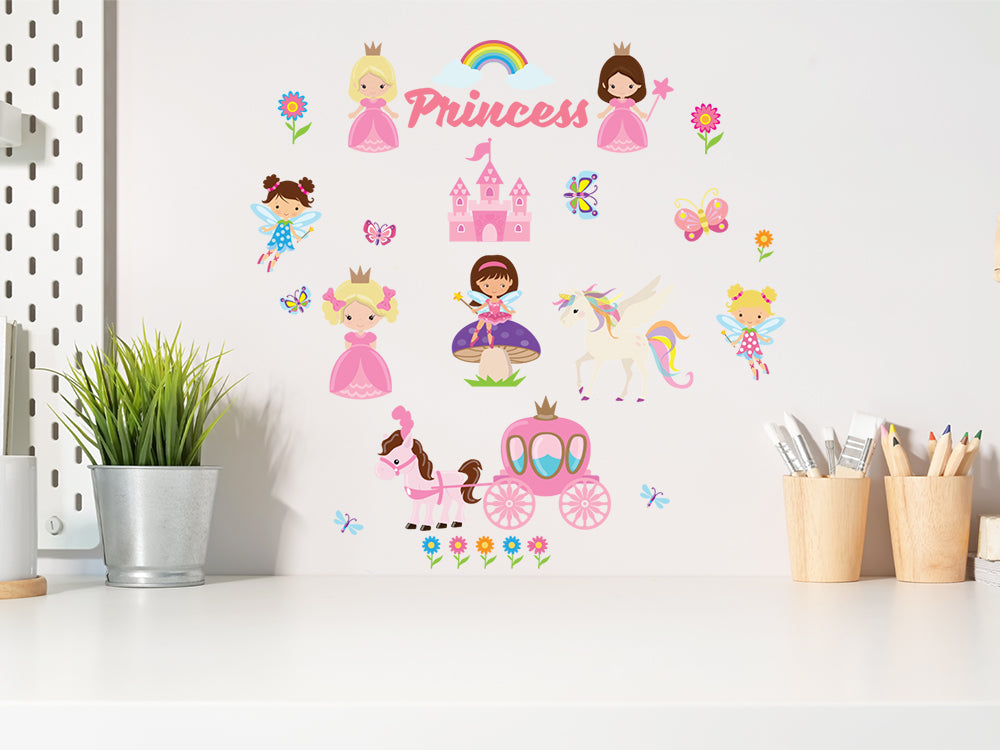 Craft Decor: 11.8"x15.75" Wall Art Clear F) Princess
