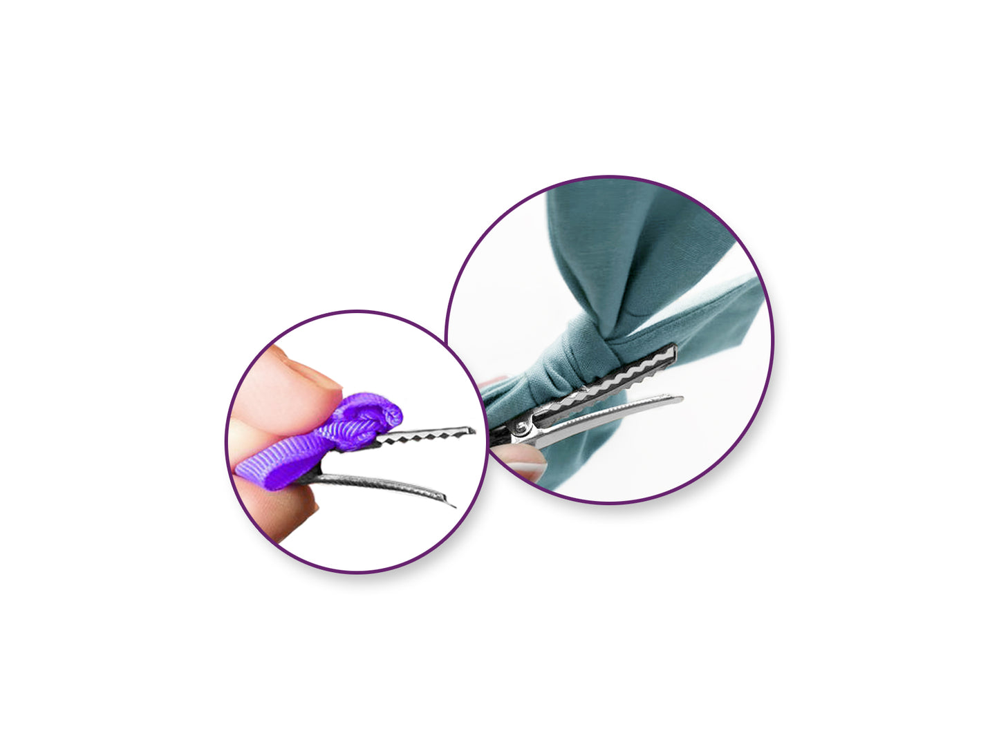 Jewelry Findings: Alligator Hair Clips Silver Metal C) 5.5cm 4pc