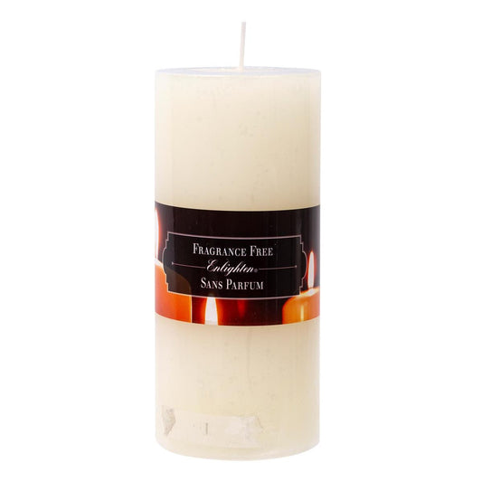 KG Enlighten 6" Unscented Pillar White, 72Hrs (Az)